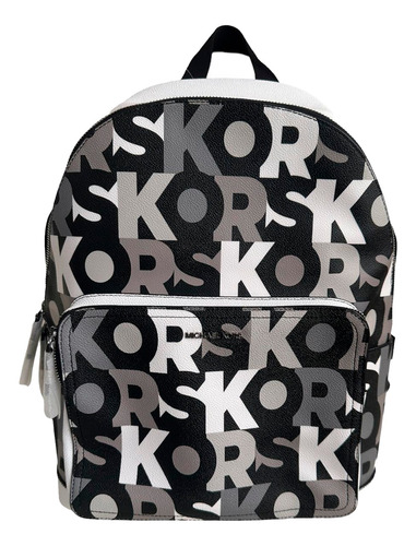 Mochila Cooper Negro Con Logo De Firma Michael Kors Original