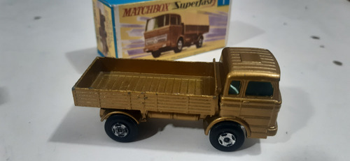 Camion Mercedes Truck Matchbox N°1 Caja Repro. Dorado