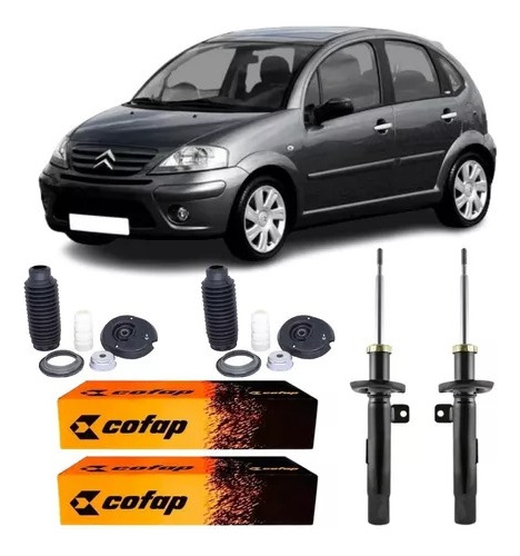 Kit Amortecedor Dianteiro Cofap Citroen C3 2003 Ate 2012