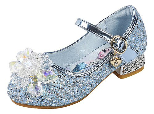 Zapatos Princesa Para Niños Tacones Altos Cristal Para Niñas