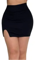 Comprar Falda Negra Cuero Corta Mujer Faldas Cuerina