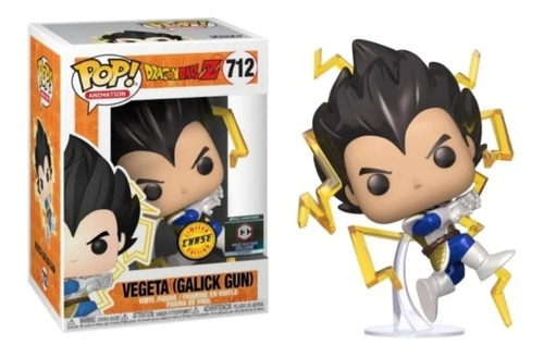 Funko Pop Vegeta Galick Gun 712 Chase Metálico Chalice Nuevo