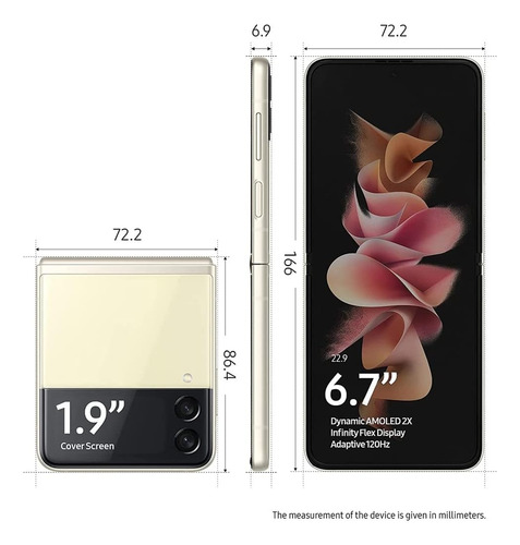 Samsung Galaxy Z Flip 3 5g (256 Gb) - Crema + 8 Ram (Reacondicionado)