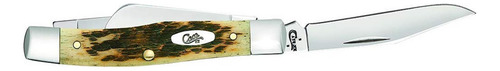 Case Medium Amberbone Cv Stockman Cuchillo De Bolsillo, Chap