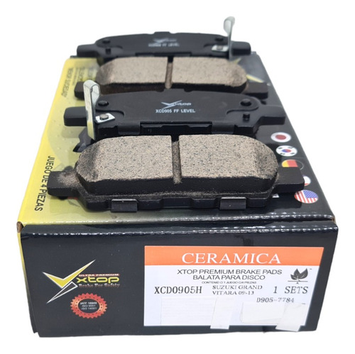 Balatas Traseras Grand Vitara Xtrail Koleos Altima Xcd0905h