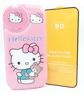 Case Kitty Espejo + Mica Cristal Para iPhone 14 Pro Max