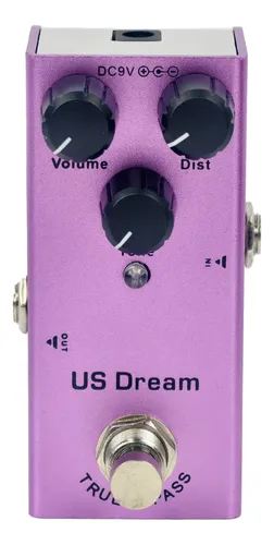 Pedal De Guitarra Us Dream High Gain Distortion True Bypass Purpl...