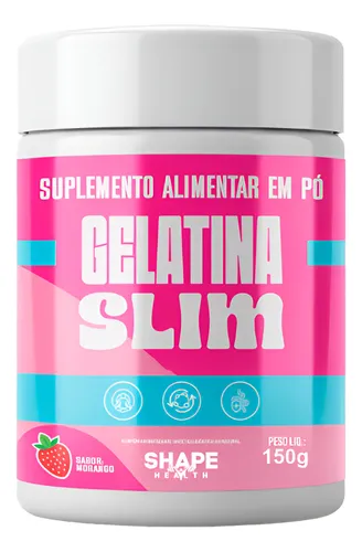 Gelatina Slim Pó 150g | Suplemento Alimentar Natural Para Emagrec...