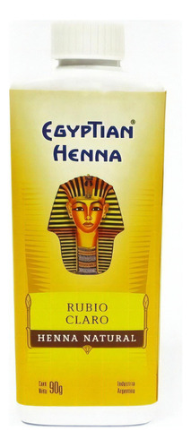  Egyptian Henna Matizador Polvo X 90 Tono Rubio claro