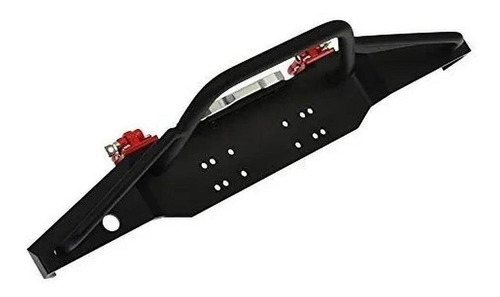 Imagen 2 de 3 de 1/10 Front Bumper Bull Bar Con Faros Led Winch Mount Juguete