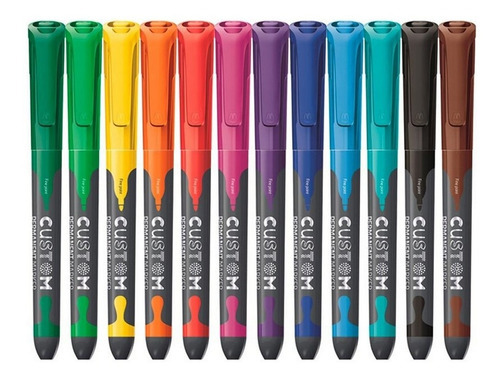 Marcador permanente personalizado de 1 mm, 12 núcleos, mapeado