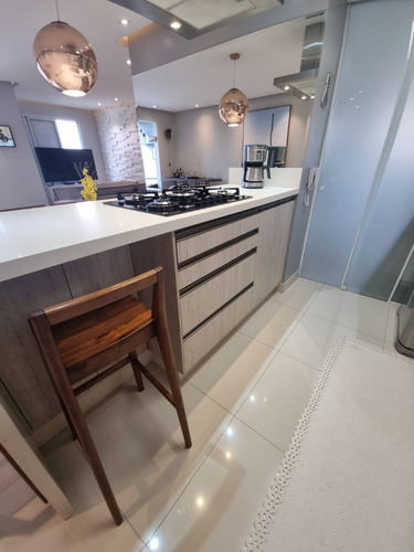 Lindo Apto 70m² No Quartier Residence Jaguaré, 100% Mobiliado, Vista Usp 16º Andar, 2 Vagas