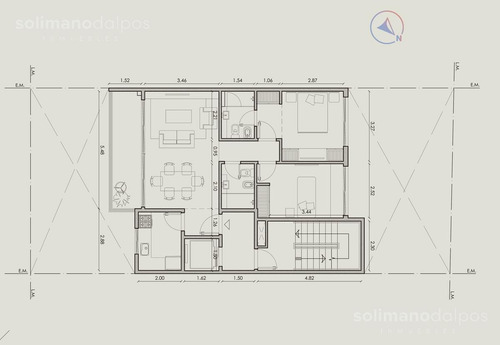 Imagen 4 de 7 de Departamento 3 Ambientes Con Balcon Al Frente - Florida Mitre/este