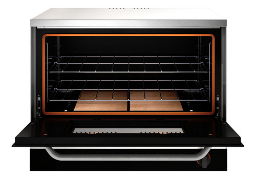Horno Morelli Trento 820 Con Visor 93lts Inox Delta Color Plateado