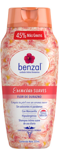 Jabón Liquido Íntimo Benzal Flor De Durazno 355ml 3 Pack
