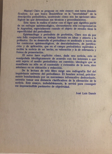 Libro Para Un Analisis Ideologico Del Periodismo