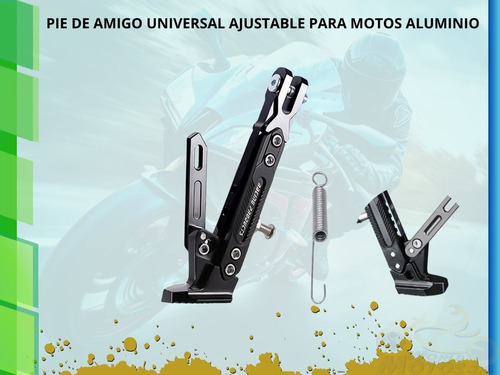 Pie De Amigo Universal Ajustable Para Motos Aluminio