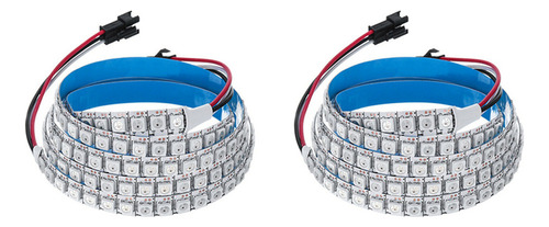 2 Tiras De Luces Led Ws2812b 5050smd 144 Con Circuito Rgb In