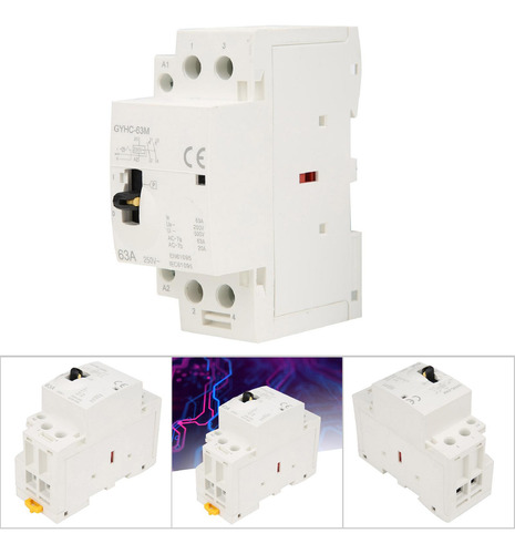 Manual Del Hogar Del Contactor Ac De Riel Din 2p 63a 220v 50