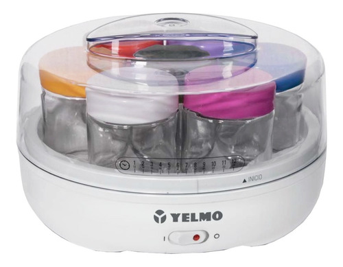 Imagen 1 de 9 de Yogurtera Fabrica De Yogurt Yelmo Yg-1700 7 Jarros + Recetas