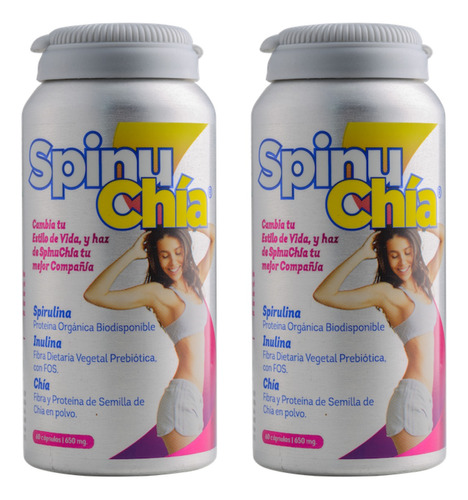 Spinuchía Fit Spirulina Inulina Chía Fibra Proteína Vegetal