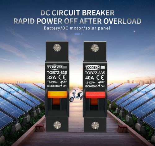 Imagen 2 de 6 de Interruptor Automático Dc Bipolar Breaker / Diferencial Tv