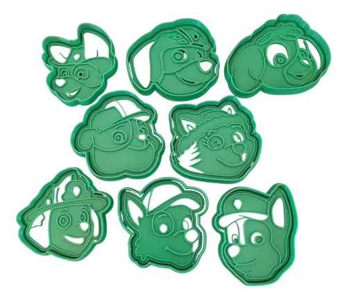 comprar Pack X 8 Cortantes Galletas Paw Patrol Caras