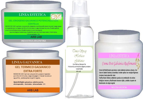 Galvanica Kit Termico Criogeno Anticelulítico Crema Post 