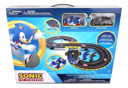 Sonic Y Shadow Pista Eléctrica De Carreras Super Rase Saga  