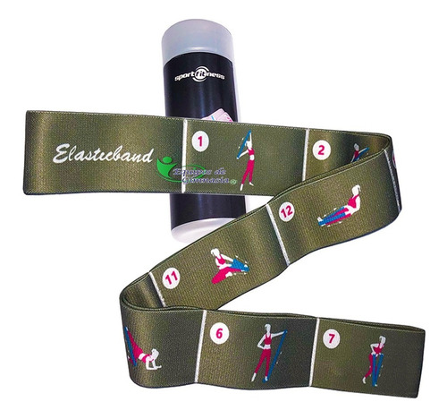 Imagen 3 de 6 de Banda Elástica Yoga Pilates Sportfitness Tela Latex Cerrada