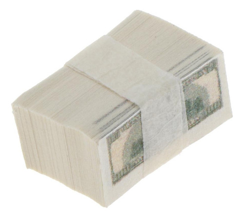 4 A Bundle 1:12 Dollhouse Banknotes Bills Decoración Fina