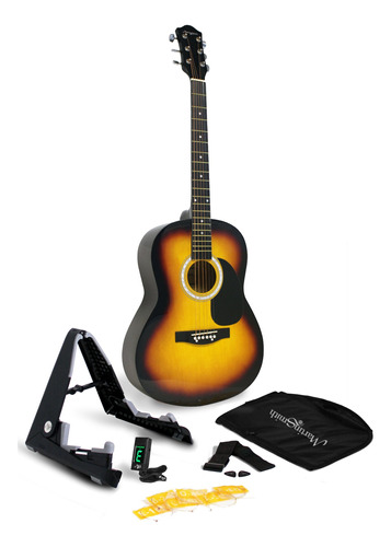 Martin Smith W-101-n-pk - Kit De Guitarra Acústica Con Sop.