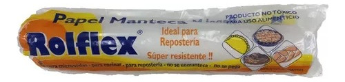 Papel Manteca Repostería Rollo 5 Mt X 30 Cm - La Botica