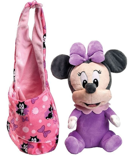 Pelúcia Disney Minnie Baby 25cm Turma Do Mickey Fun Original