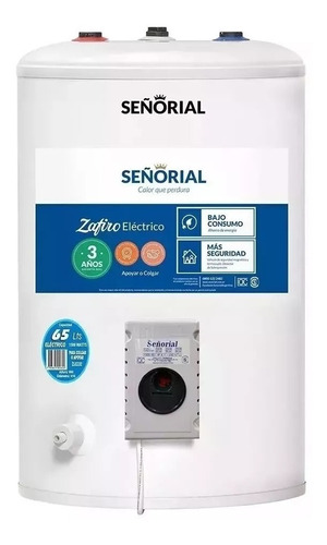 Termotanque Eléctrico 65 Lts Señorial Zafiro Superior