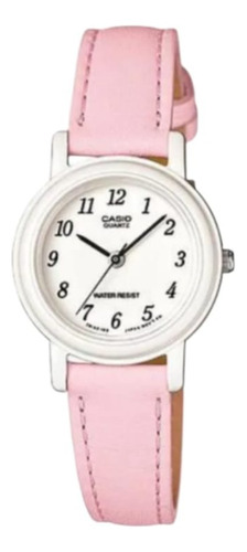 Reloj Casio Dama Lq-139l-4b1df Analógico/ Cuero Rosado