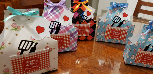 Kit Cajas Delantal De Cocina Imprimible