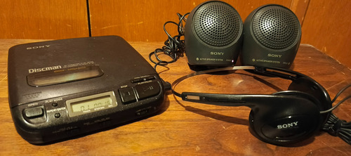 Cd Player Discman Sony D-34 Audio Vintage Walkman Cd Negro (Usado)