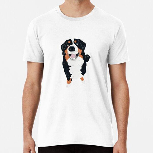 Remera Lindo Retrato De Perro De Montaña De Bernese Algodon 