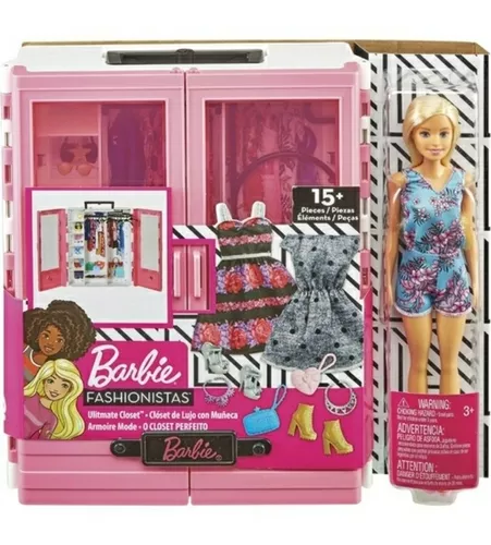 Guarda Roupa da Barbie Original, Completo, com Muitos Itens Extra, Ótimo  Estado!!!!!!!, Brinquedo Barbie Usado 91267545