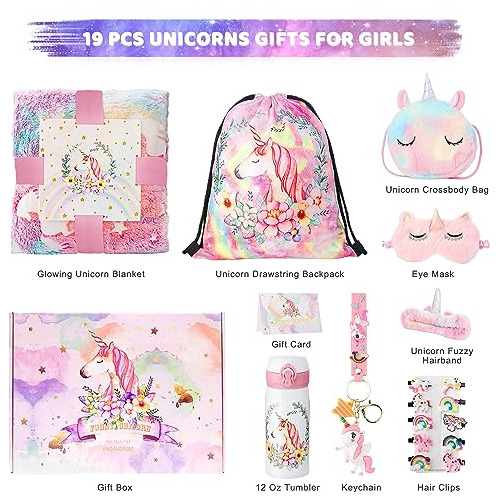 Regalos De Unicornio Niñas De 3 12 Años, Botella De A...