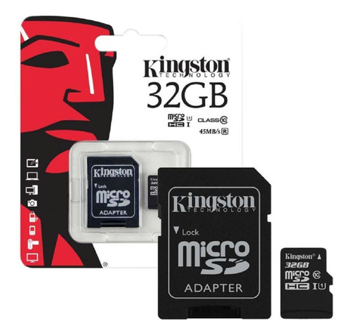 Memoria Micro Sd 32gb Clase 10 45mb/s Kingston Local 