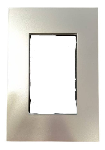 Modulo Tapa Platinum 10x5 3 Modulo Plata Jeluz - Stg