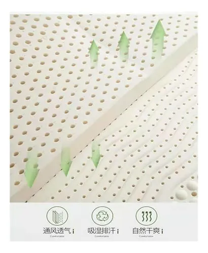 Colchón De Látex Natural Tamaño Completo, 59 * 75in*2in