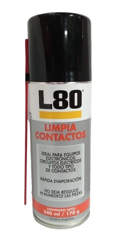 Limpiador De Contacto W80 L80 240ml 170g