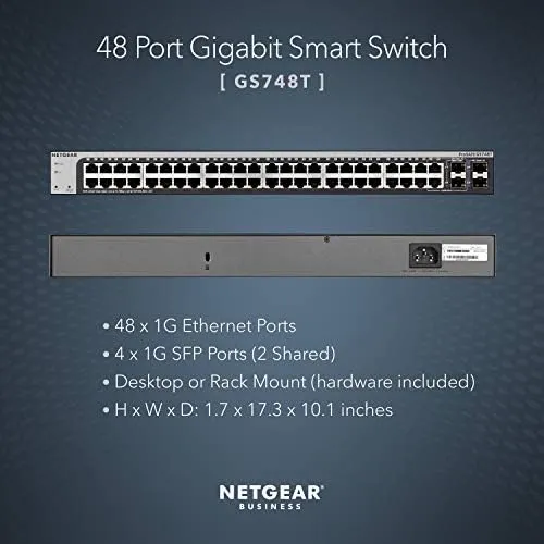 Switch Inteligente Gigabit Ethernet De 48 Puertos Netgear (g