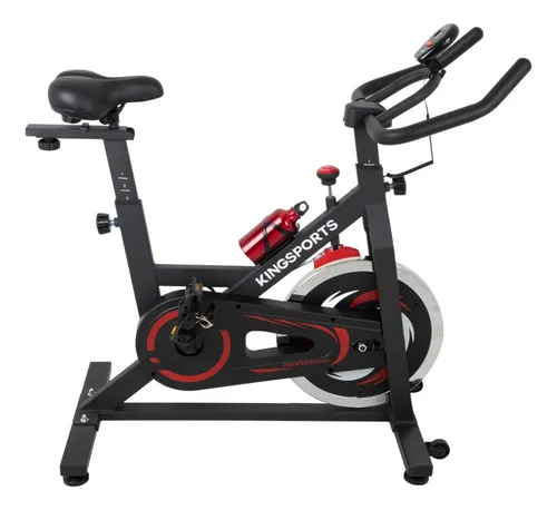 Bicicleta Spinning Fija Estática Disco 8 Kg Fitness Ayara Bici01 Negro