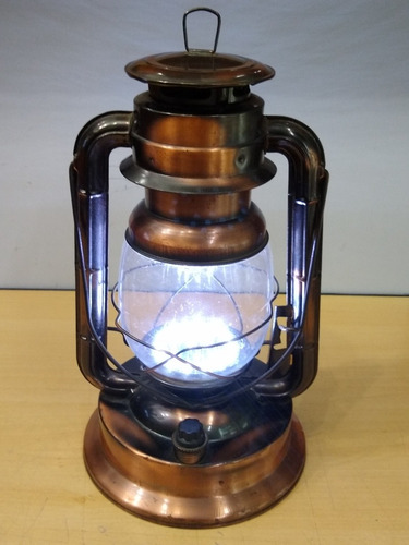 Réplica De Lampião Funciona A Led Ler Obs 3090
