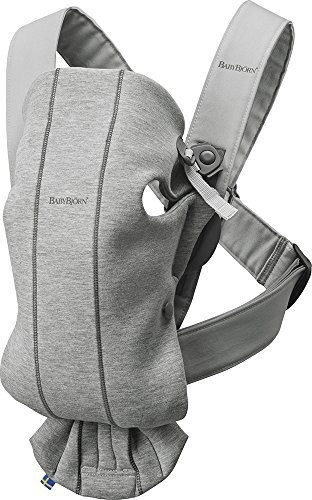 Babybj Rn Portador De Bebé Mini Jersey  Gris Claro