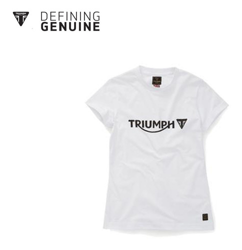 Camiseta Triumph Feminina Melrose Branca Tam. G Original